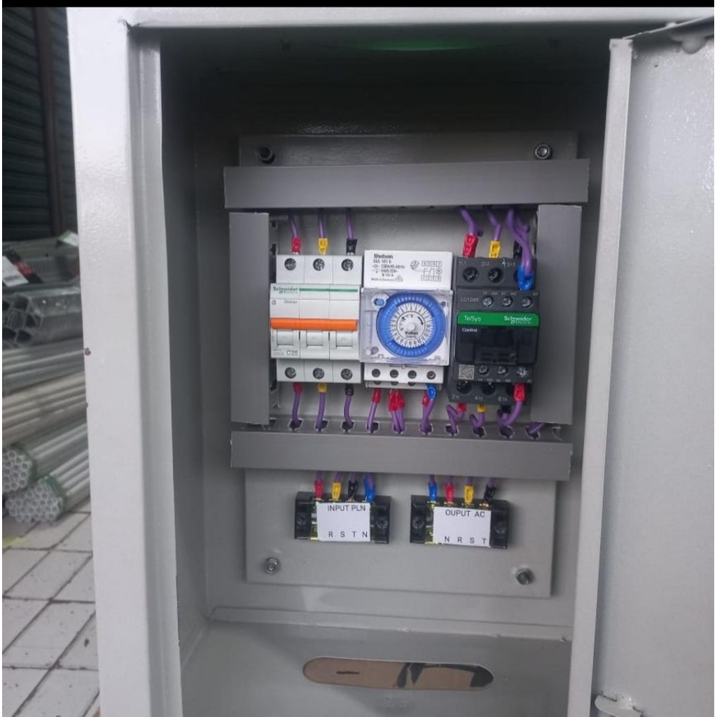 panel Timer Otomatis 24jam 3phase Panel listrik Timer Otomatis 3phase