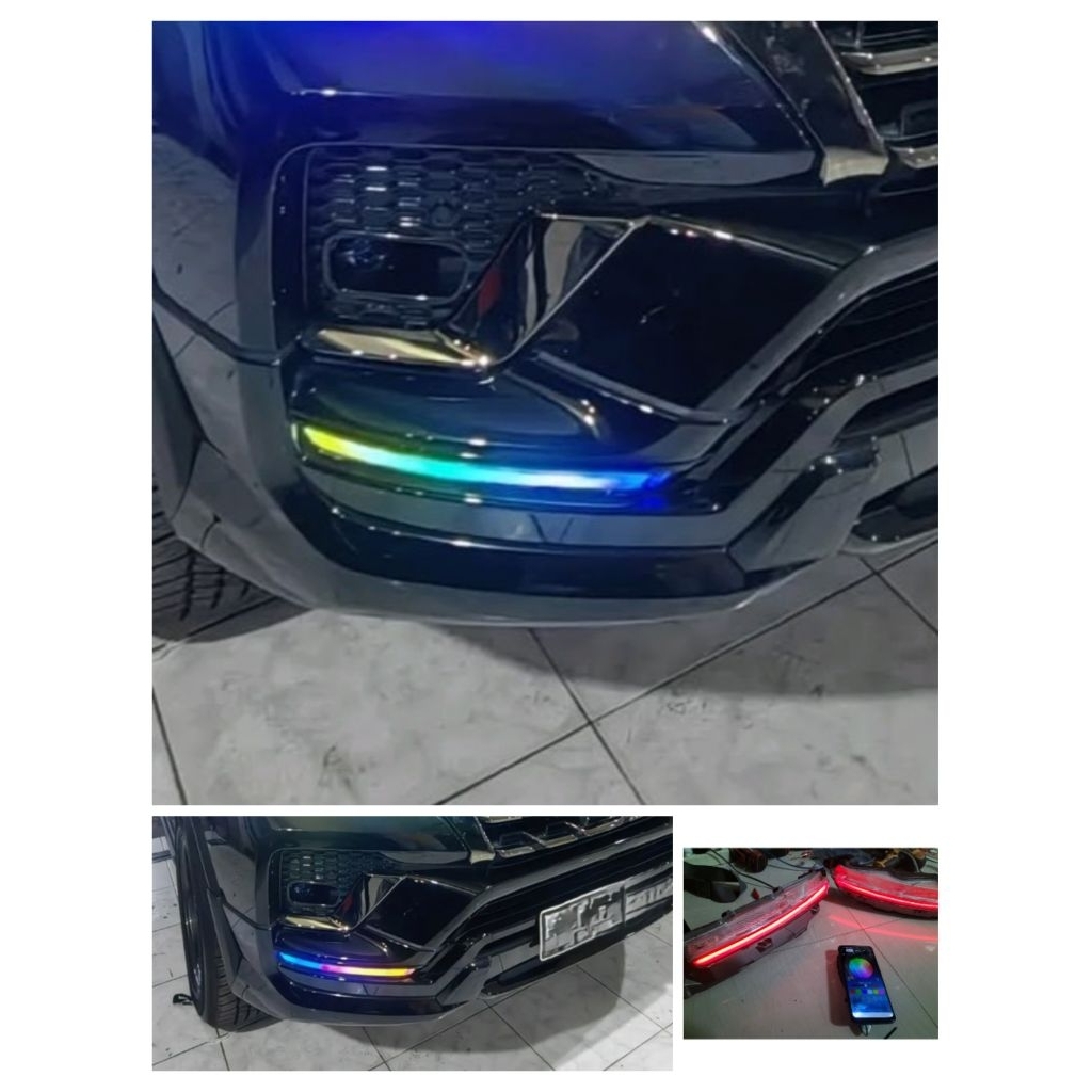 DRL SEIN FORTUNER VRZ LED RGB 210 MODE RUNNING