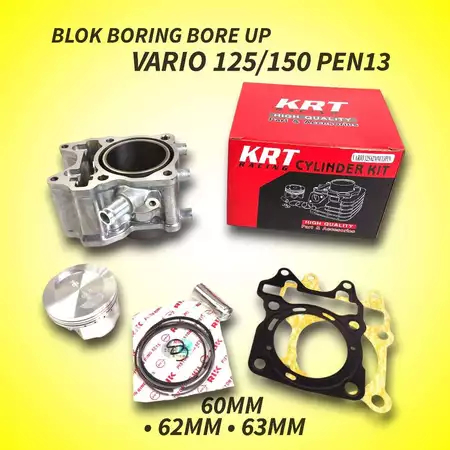 BLOK SEHER BORING BORE UP HONDA VARIO 125 60MM 62MM 63MM PEN13