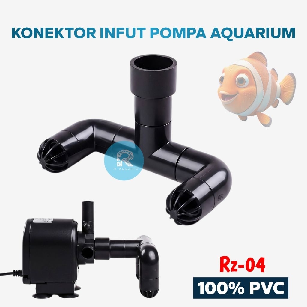 RZ-004 pipa Konektor infut pompa power head aquarium