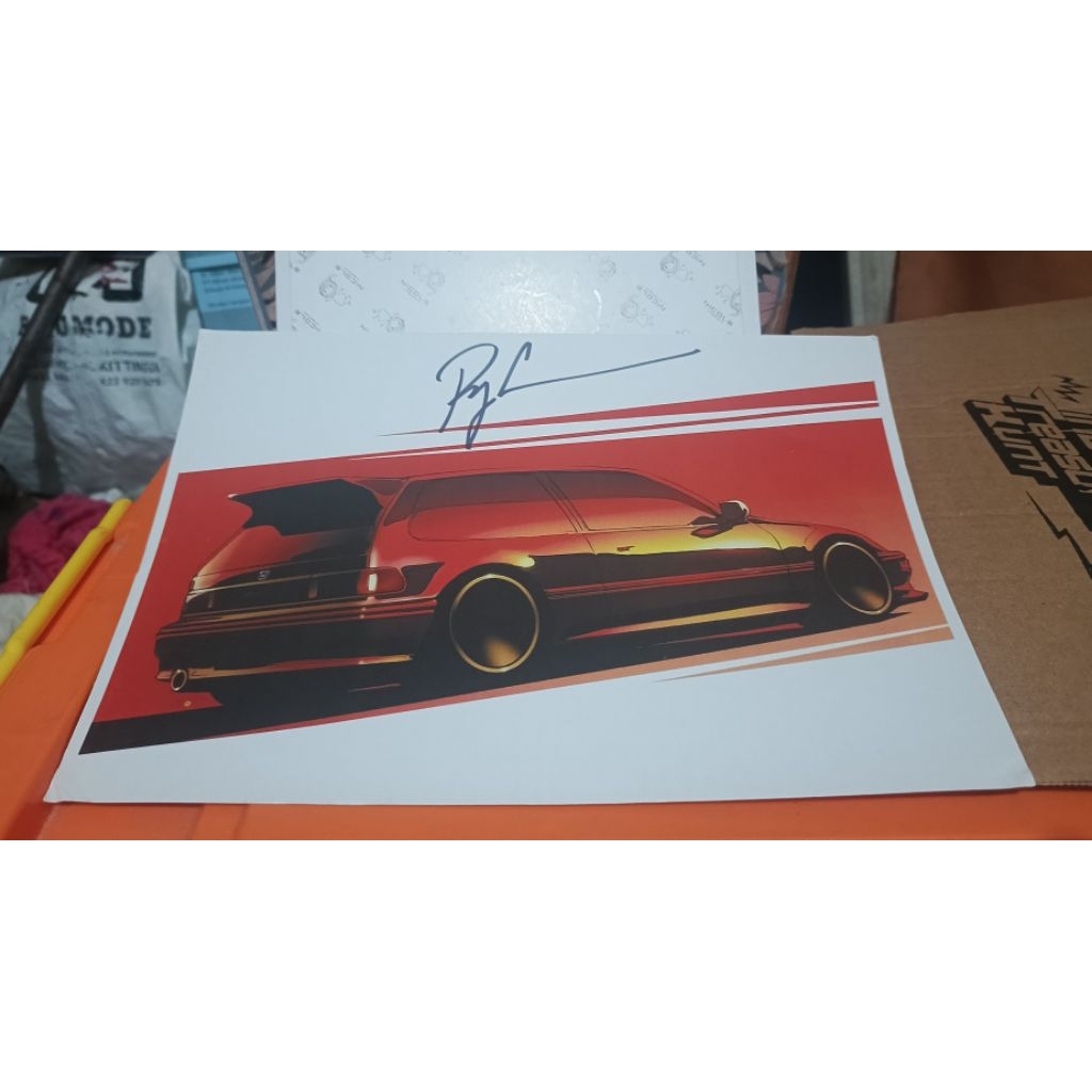 Hot Wheels Poster Honda Civic EG Indonesia Treasure Hunt