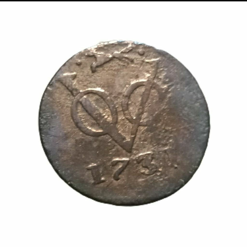 LANGKA 1731 VOC FOX / RUBAH ERA BELANDA   KOLEKSI KUNO  Coin BANYAK DICARI KOLEKTOR