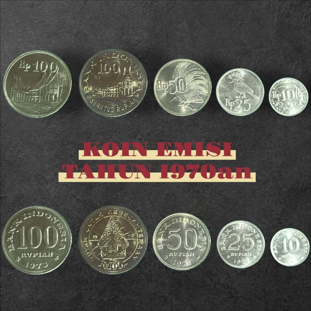 Set Koin Indonesia Tahun 1970an