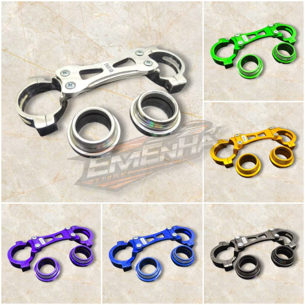 Borgol Shock Skok Depan RX King Set Seal Debu CNC AS 30 FULL ALUMUNIUM