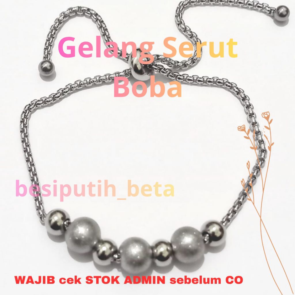 gelang besi putih ambon / besi putih asli