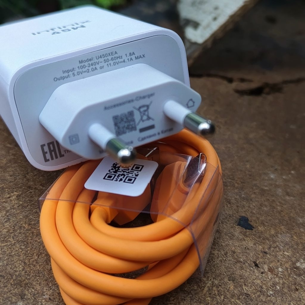 Charger infinix GT 10 PRO HYPER CHARGER 45W Original 100%