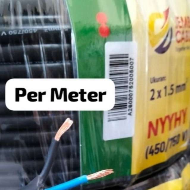 Kabel NYYHY 2 x 1,5 mm Jembo per meter