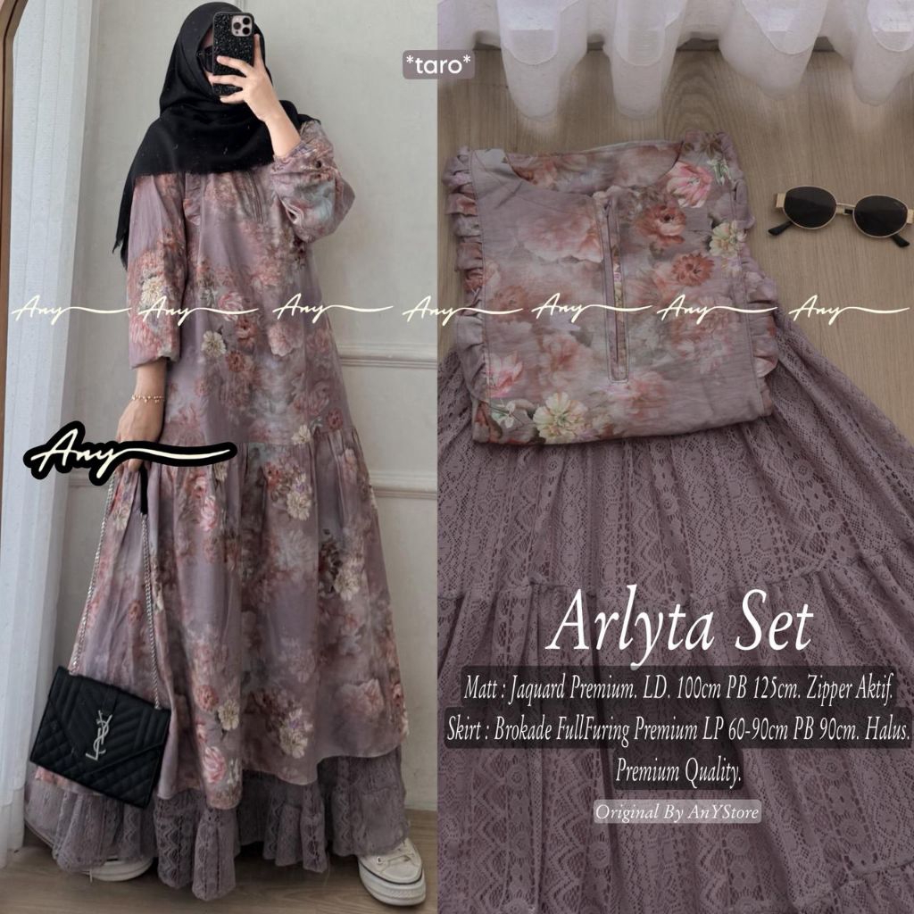 Serna Kania Anselia Xafa Arunika Denis Pefita Arlyta Meylani Latifa Erisa Set setelan long tunic Jag