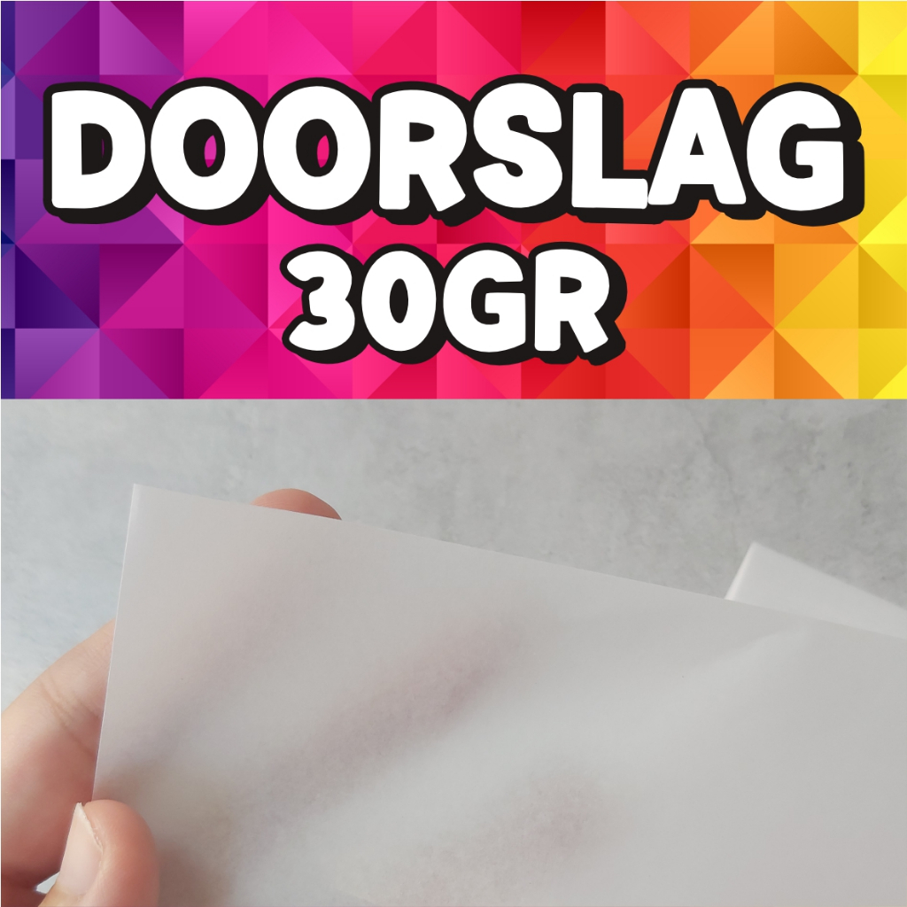 KERTAS PUTIH PACKING KERTAS DOORSLAG/KERTAS PACKING/DOORSLAG CUSTOM 30 GR