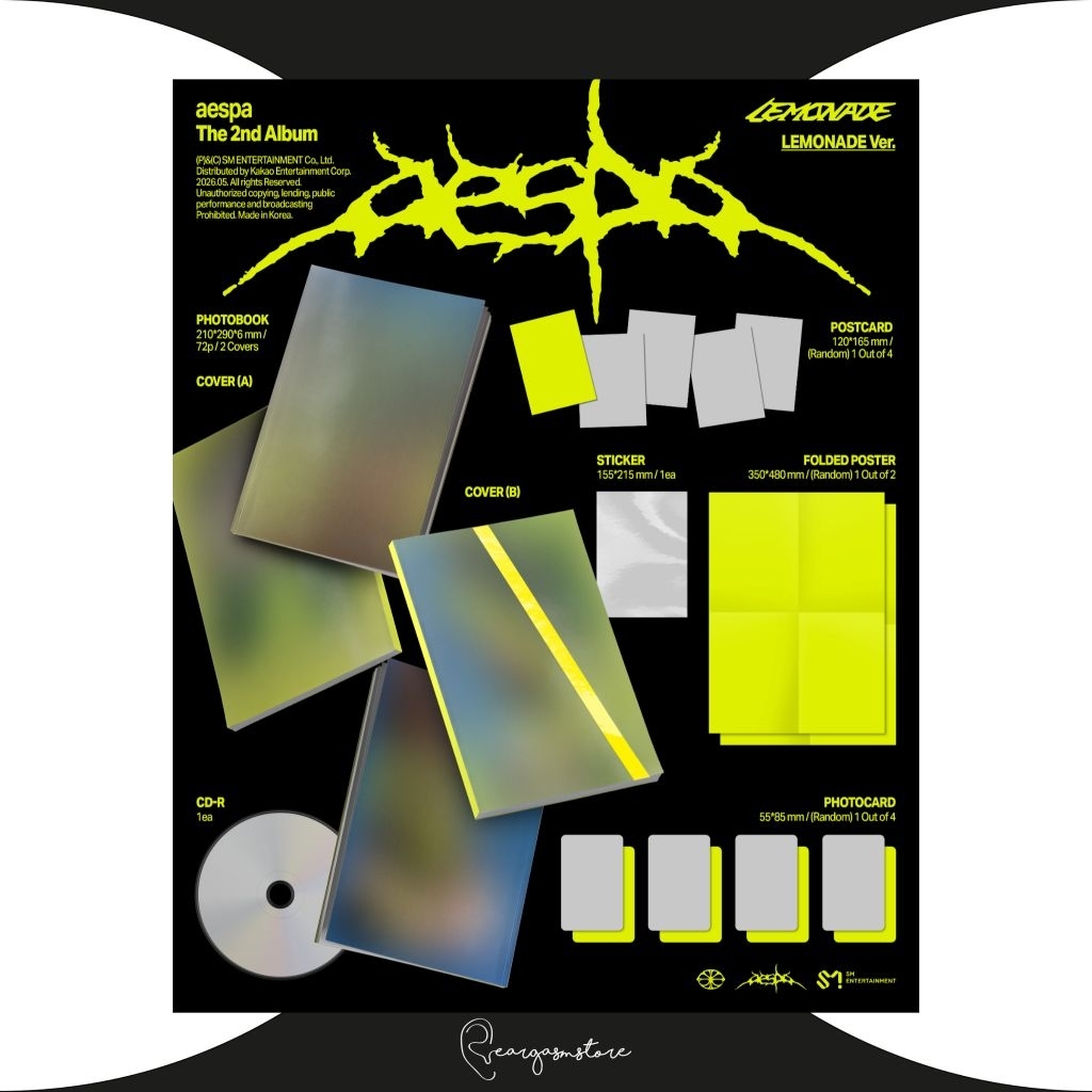 AESPA - LEMONADE (LEMONADE VER) (MUSICPLANT / YES24)