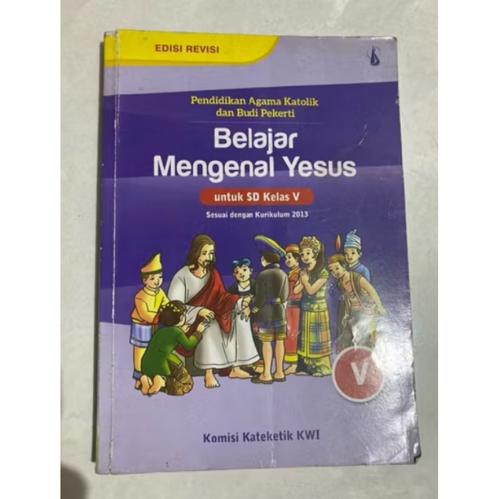 buku pendidikan agama katolik belajar mengenal yesus kelas 5 SD second/bekas