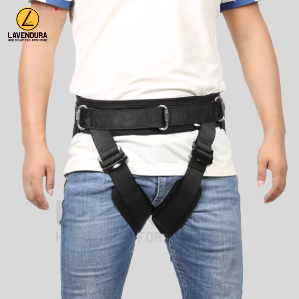 LAVENDURA Half Stunt Harness Half Body Black Stunt Harness Jerk Suit Quick Release Nylon fulll body 