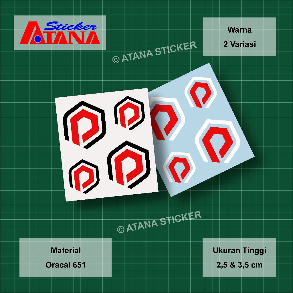 Stiker Polygon Bike Sepeda Logo Emblem Decal Sticker Kecil Besar Bike To Work B2W MTB Gunung Urban F