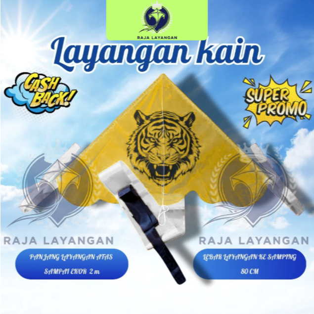 RJ [TERMURAH] Layangan Kain Parasit Motif Superhero dan Kartun. Mudah Dibawa Bisa Dilipat