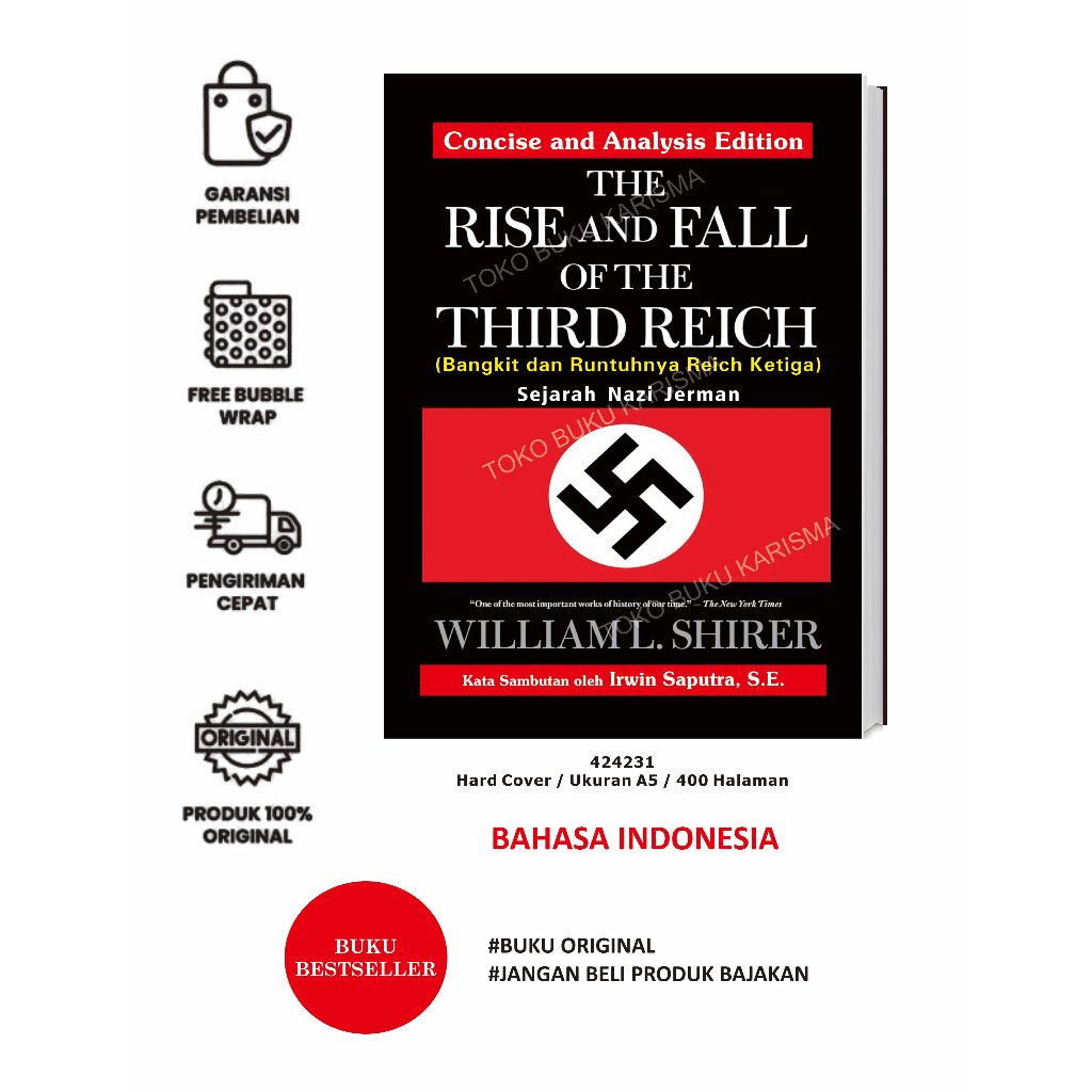 The Rise and Fall of The Third Reich / Bangkit dan Runtuhnya Reich Ketiga / Concise and Analysis Edi