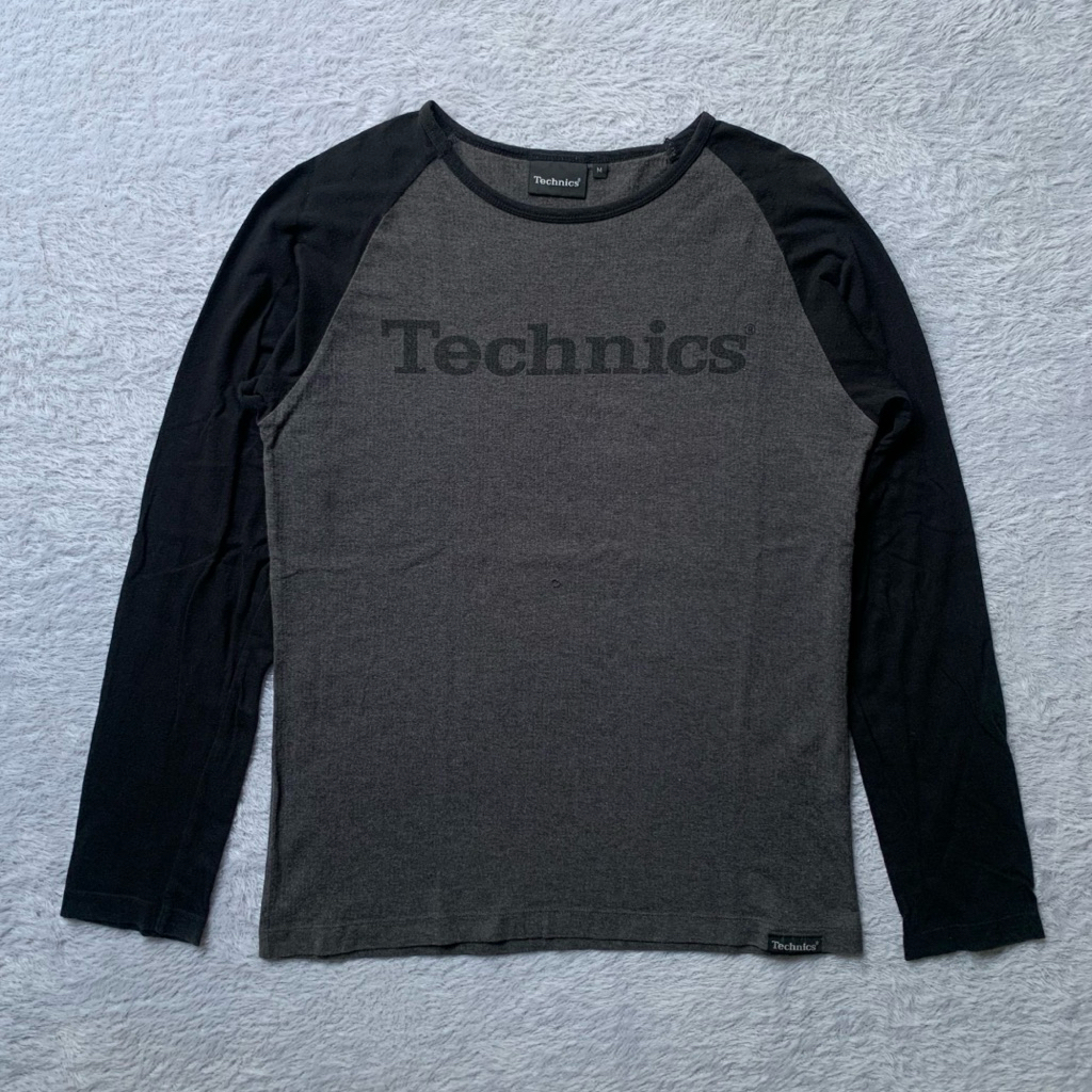 kaos panjang raglan technics turntable official merchandise