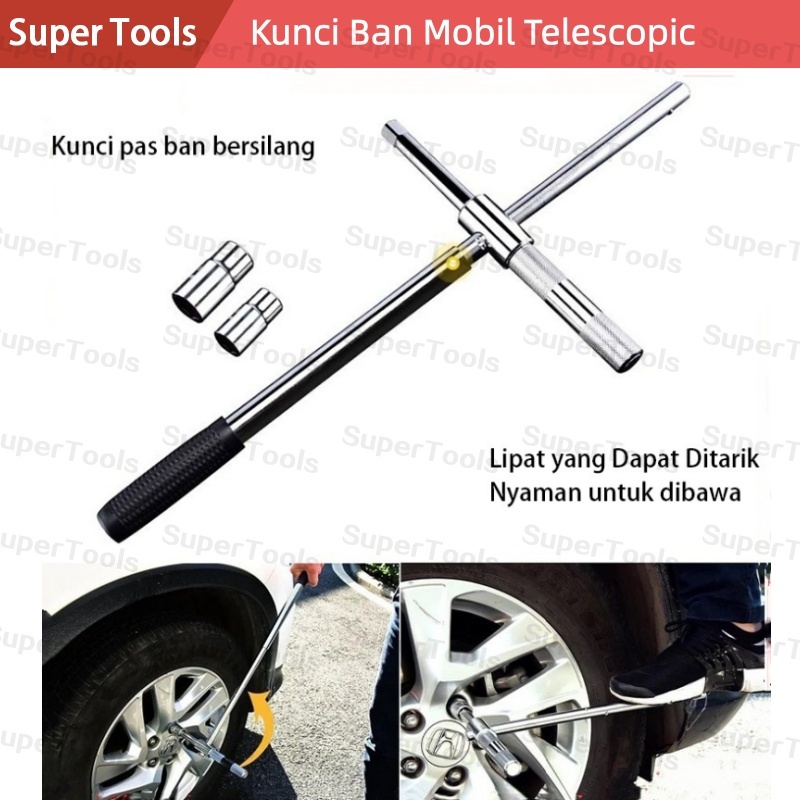 Kunci Palang Roda Ban Mobil Telescopic / Kunci Ban Mobil Telescopic / Kunci Ban Mobil Palang