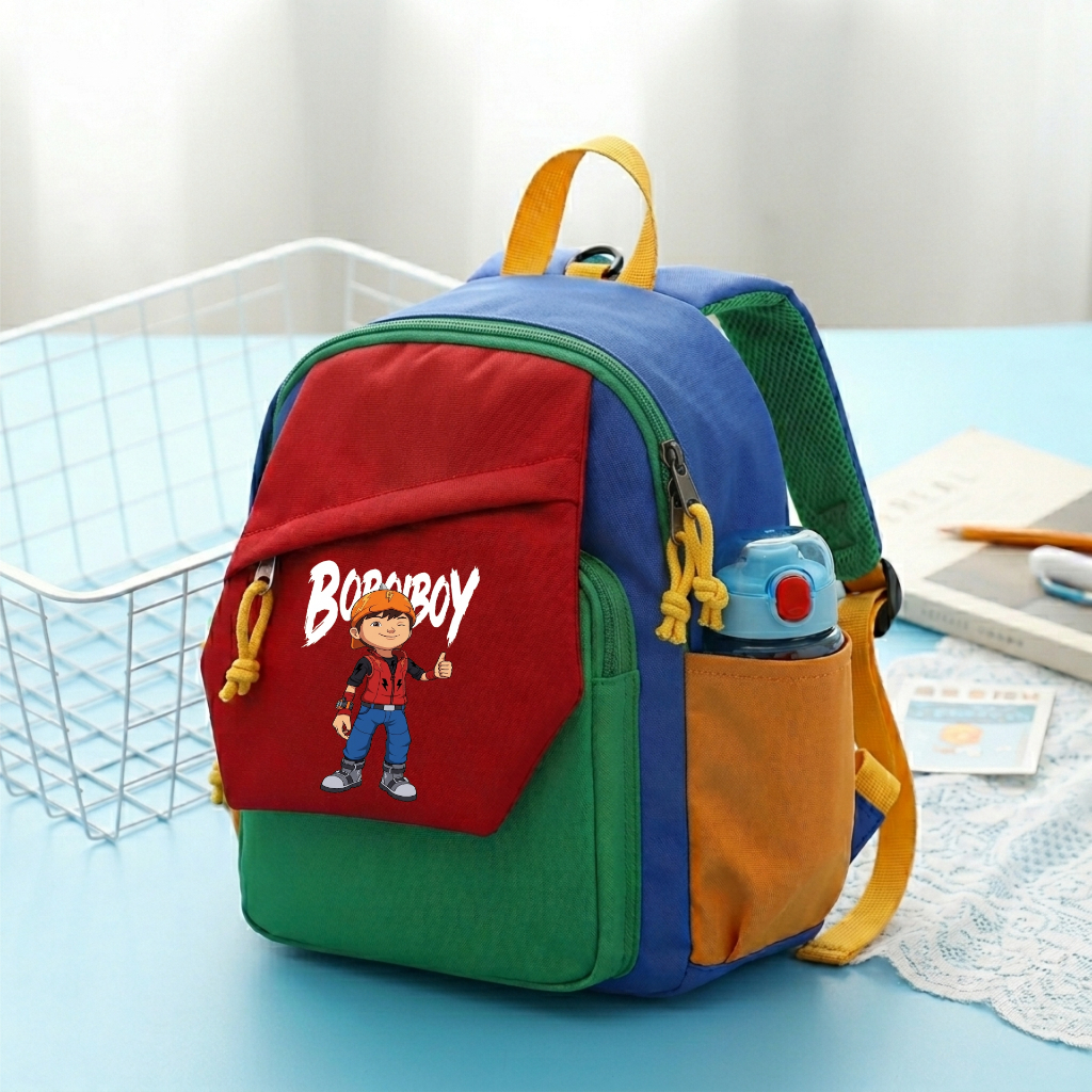 RAINDOZ - CUT 026 F123 Tas Ransel Sekolah Anak Sekolah TK PAUD Boboiboy Icon Muat Untuk Bekal dan Bu