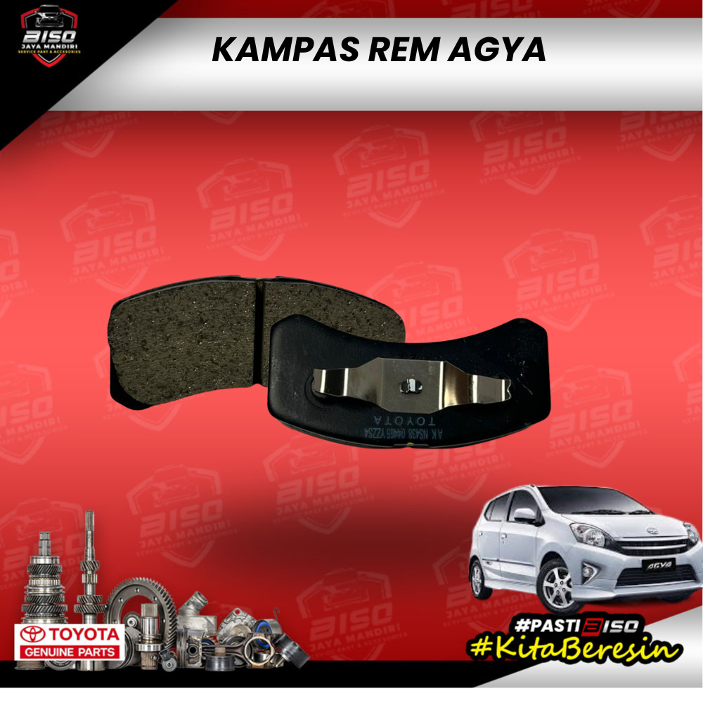 Kampas Rem Depan Matic Agya Original Toyota 04465-YZZS4