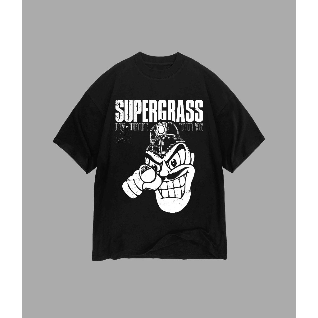 Supergrass USA and Europe Tour 1995 Tshirt | Kaos Band Supergrass - Tour 1995