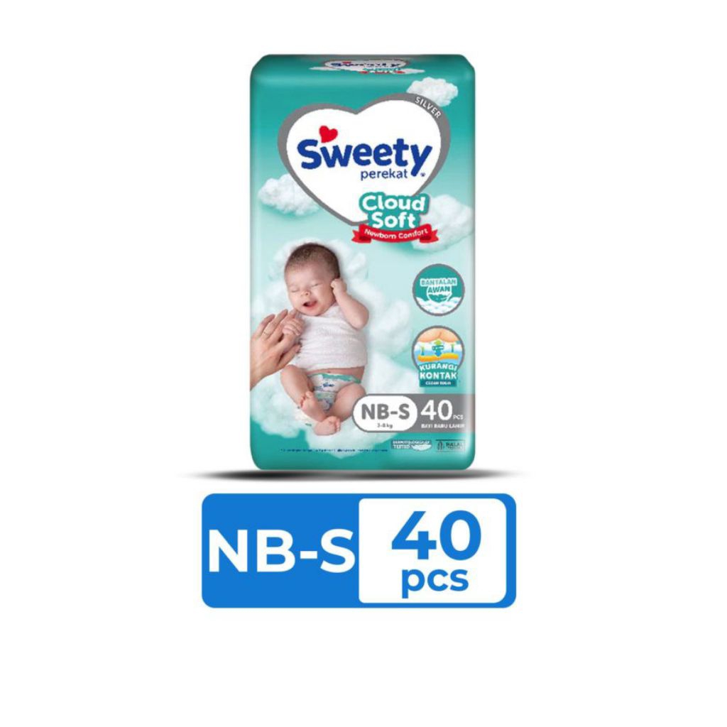 SWEETY SILVER CLOUD PANTS NBS 40's ( PACK )