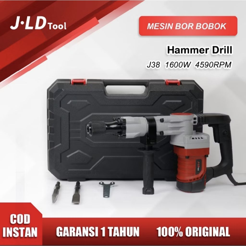 JLD Jack Hammer Drill Bor Bobok Beton Impact Demolition Mesin Bobok Tembok Listrik