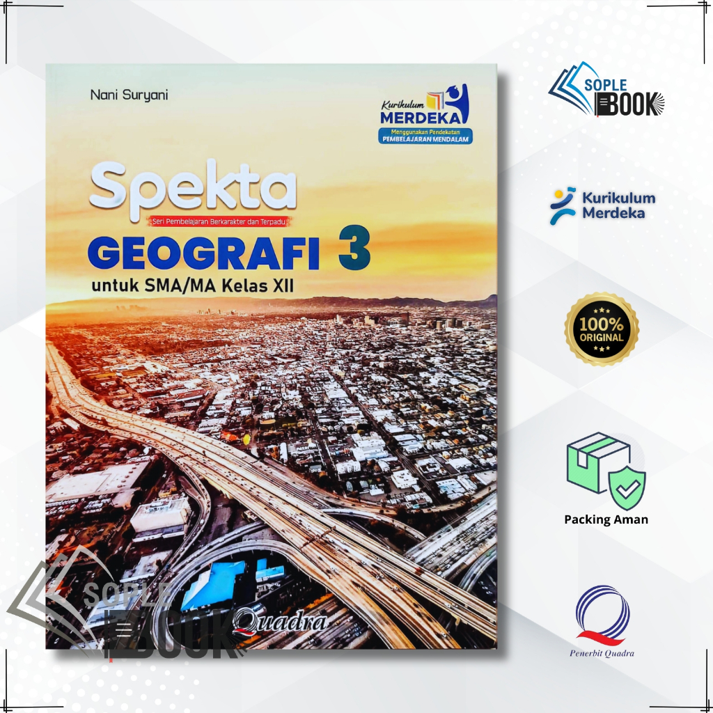 Buku Spekta Geografi SMA/MA Kelas 12 QUADRA Kurikulum Merdeka