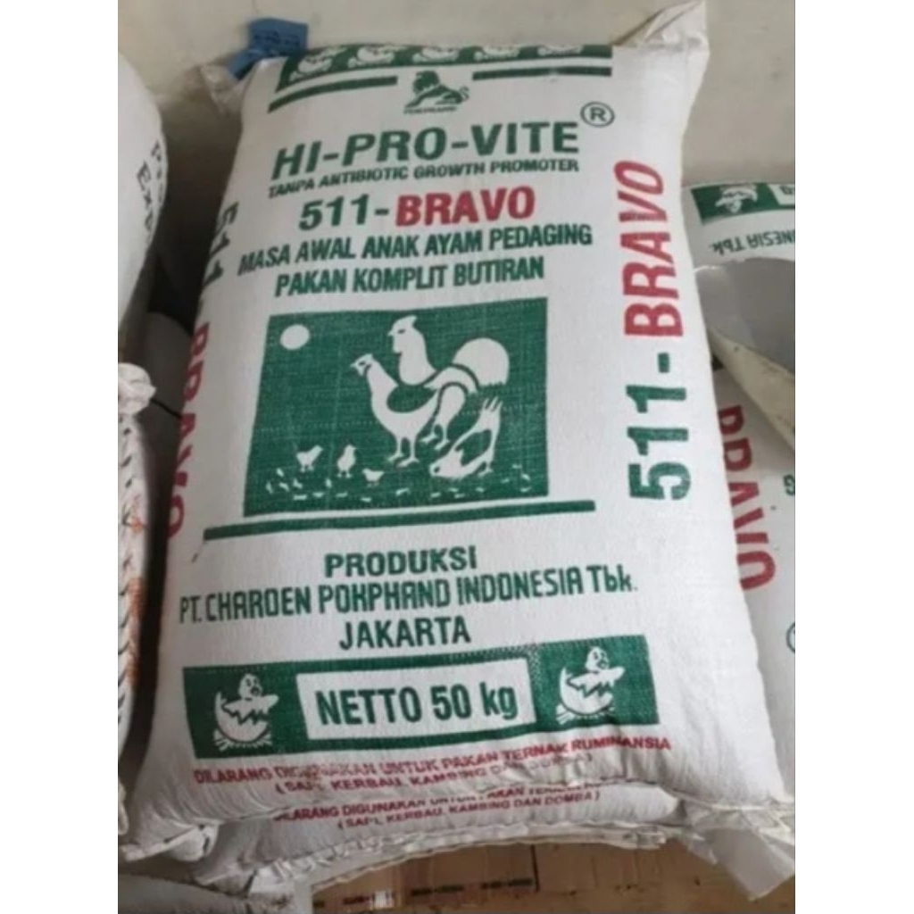 PAKAN/BAMA AYAM KILOAN PEDAGING BR-511 BRAVO CRUMBLE