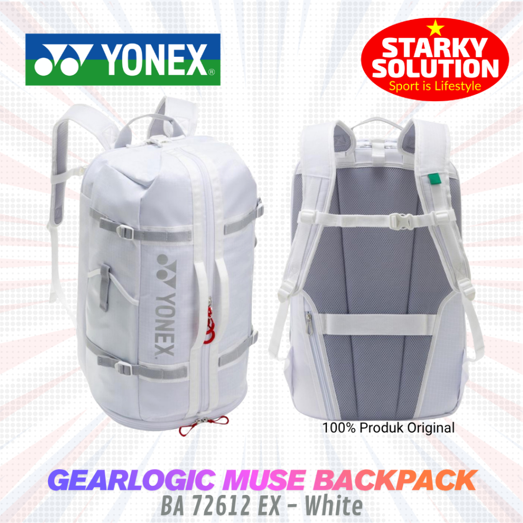 Tas Ransel YONEX GEARLOGIC MUSE BACKPACK BA 72612 Tenis Badminton Padel Pickleball Bulutangkis Origi