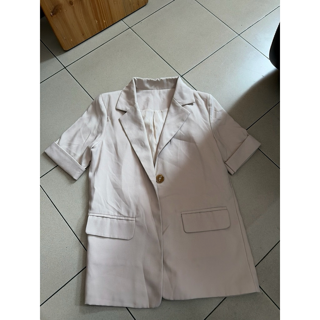 Blazer Wanita Lengan Pendek Blouse Atasan Kemeja