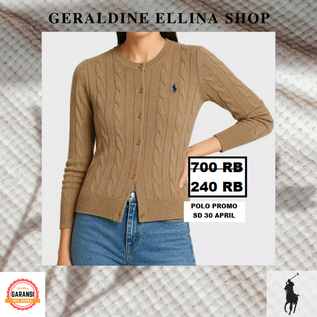 Baju Cardigan Polo SALE 100% original store