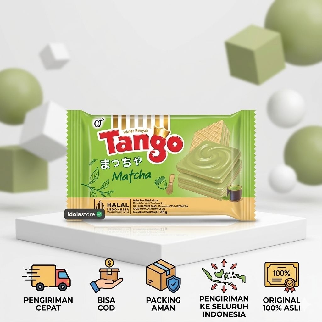 Tango Wafer Matcha Premium 33gr | Rasa Matcha Premium