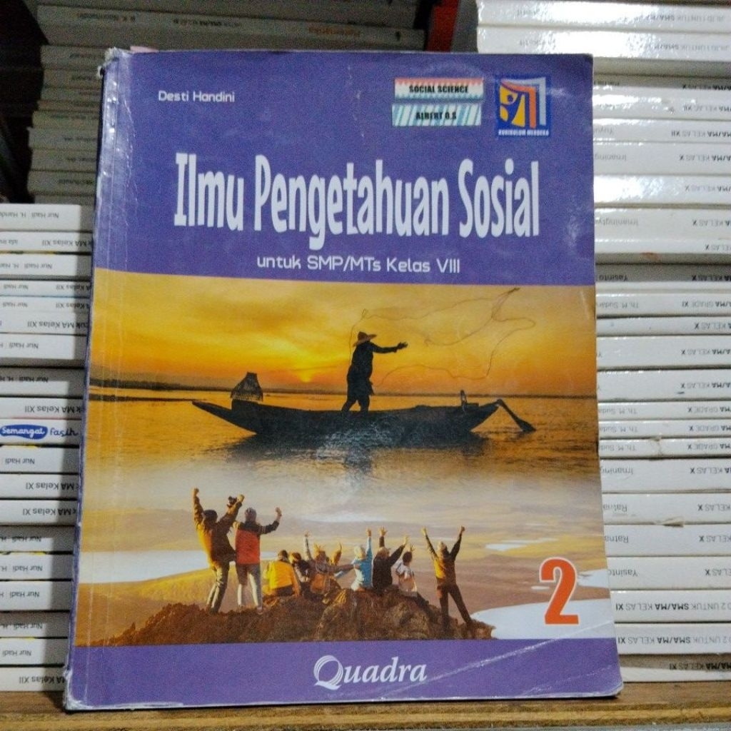 buku bekas quadra smp kelas 8 ips