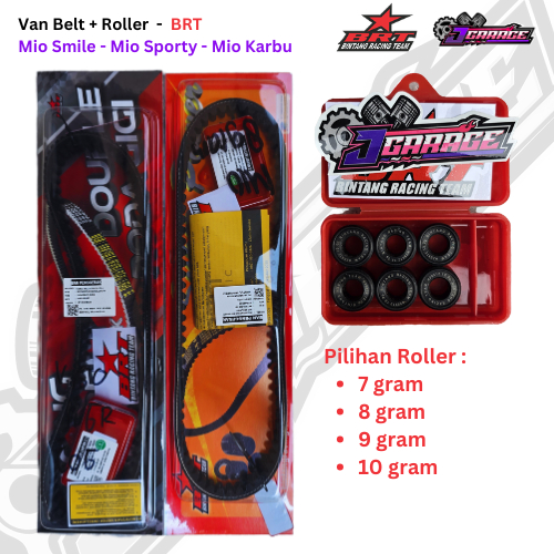 Vanbelt Mio Karbu + Roller BRT - Paket Vanbelt dan Roller BRT - Mio Smile / Mio Sporty / Nuovo Karbu
