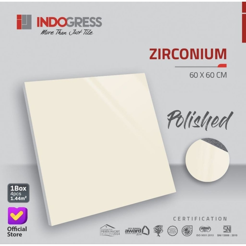 Granite 60x60 Indogress Zirconium | Glazed Polish