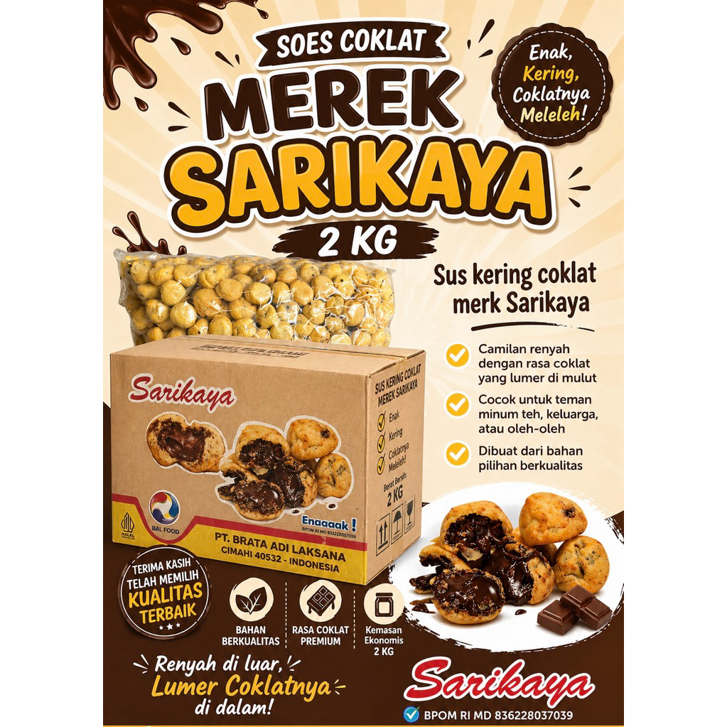 Soes coklat (Sarikaya) 2kg