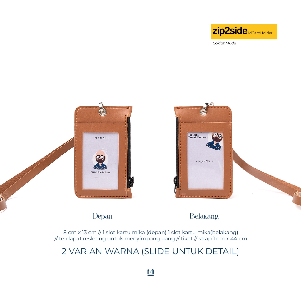 MANYK id card holder resleting 2 sisi
