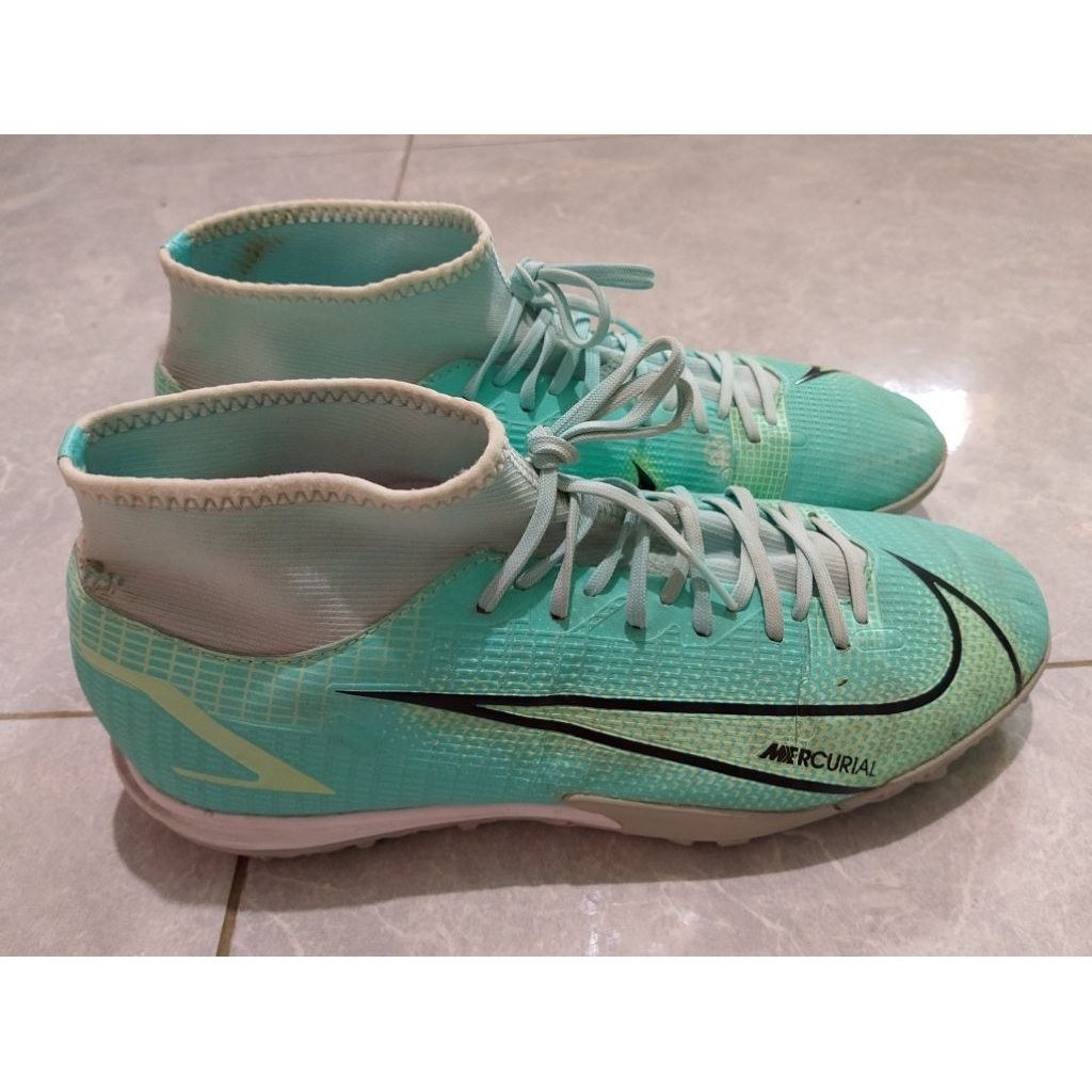 Sepatu Bola Minisoc Nike Mercurial Superfly 8 Academy TF Size 42 Insole 265 Second Ori