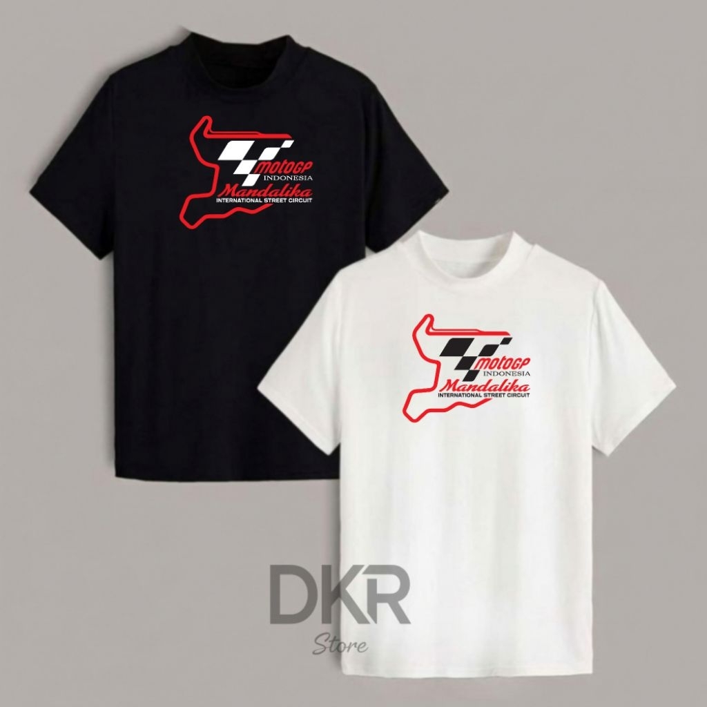 Kaos MOTOGP MANDALIKA Baju Tshirt MOTOGP MANDALIKA Kaos Oblong MOTOGP MANDALIKA uk S - 3XL