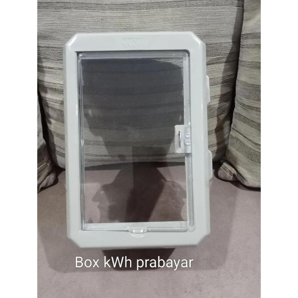 Box KWH Token Prabayar Listrik / Box Meteran PLN + Tutup Transparant Kunci Gembok MAGMA