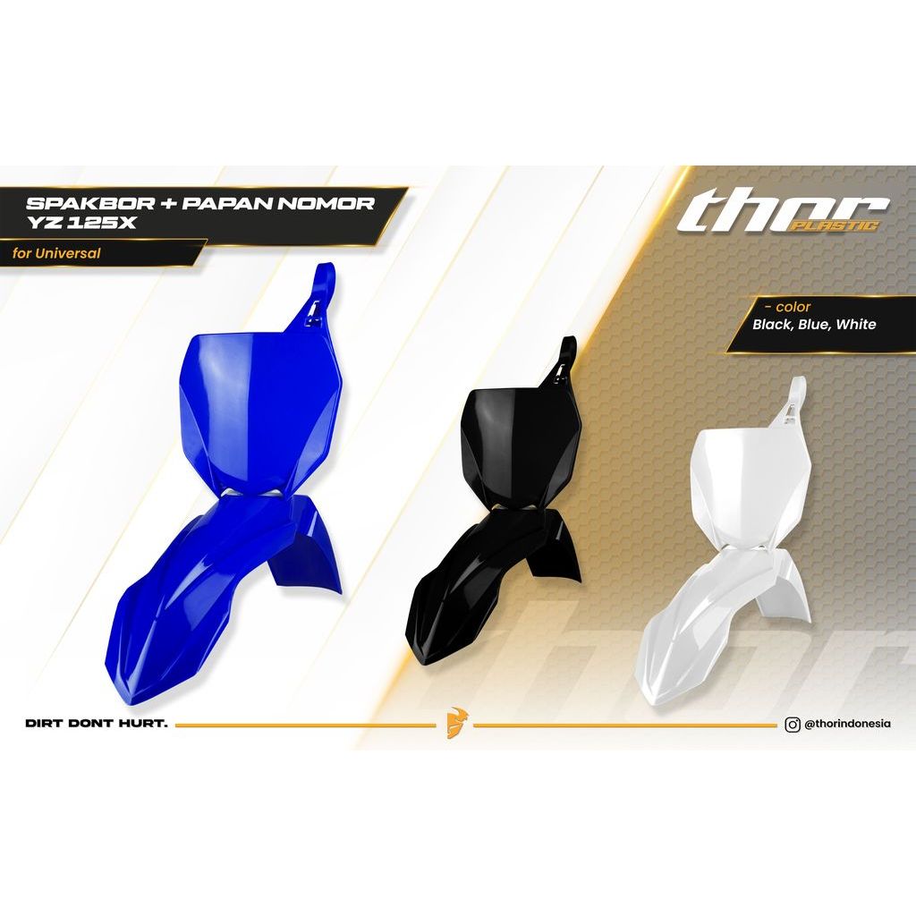 Spakbor Depan + Papan Nomor YZ 125X | Set Depan Awet Tahan Lama