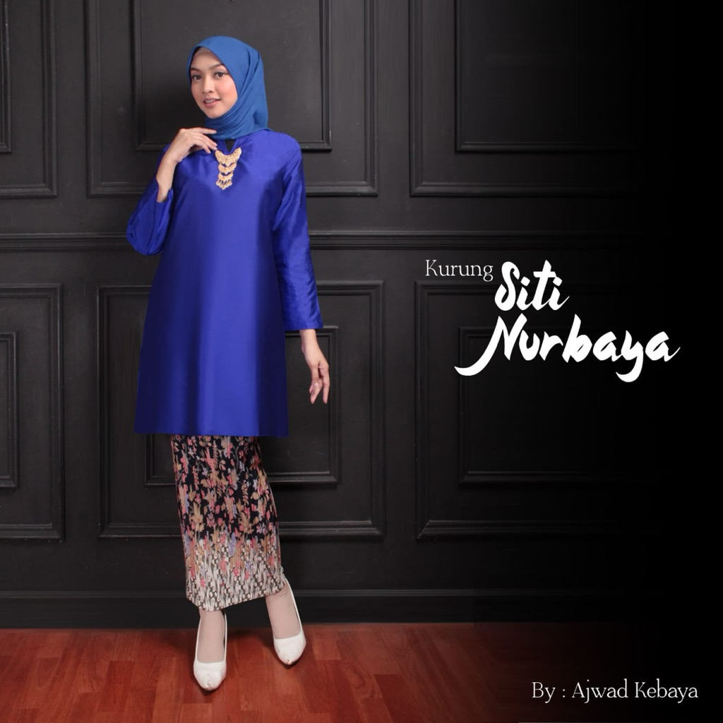 Atasan Baju Kurung / Tafeta Polos / Kebaya Kurung Malaysia  / Seragaman Pesta / Tunik Kurung Malaysi