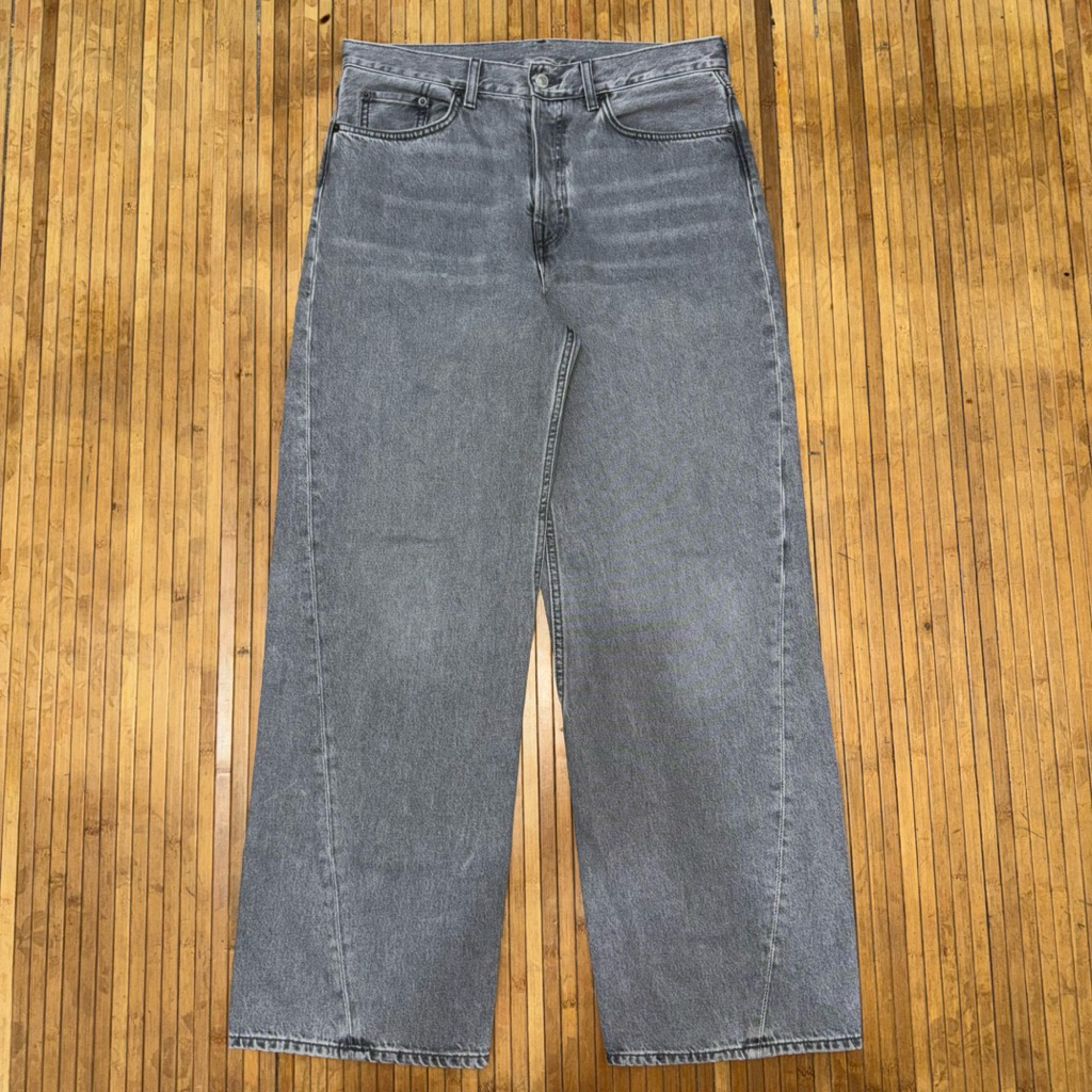 COS OVERSIZED VOLUME WIDE LEG BAGGY GREY FLARE DENIM JEANS jnco tornado mart hysteric glamour