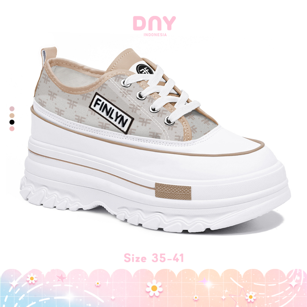 Sepatu Wanita Platform Kekinian 2026 - Casual Sneakers High Heels Thick Sole - Size 35-40  SP-203