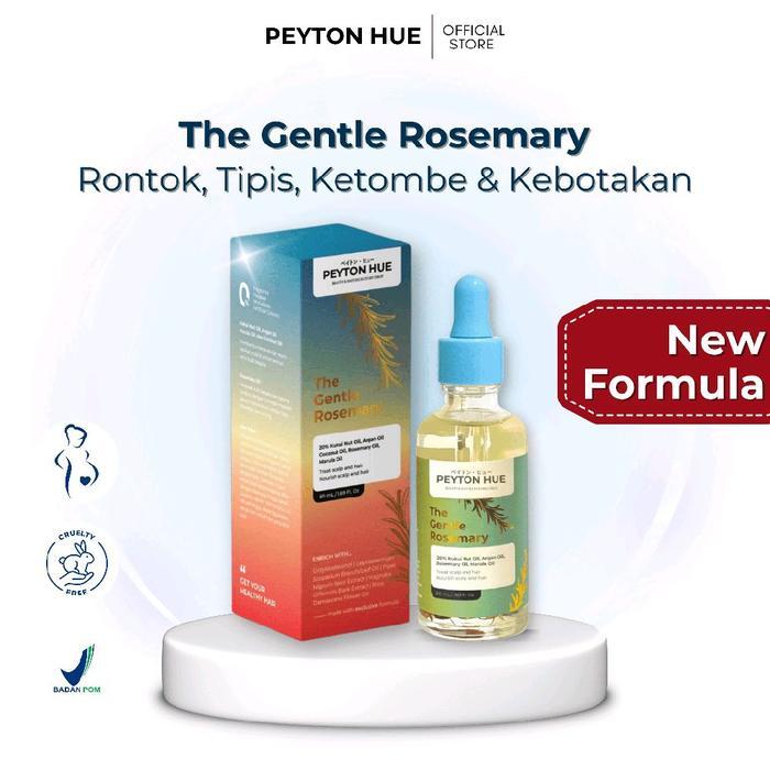 PEYTON HUE - Gentle Rosemary Oil 60 ml - Minyak Serum Untuk rambut Rontok, Botak, dan Tipis