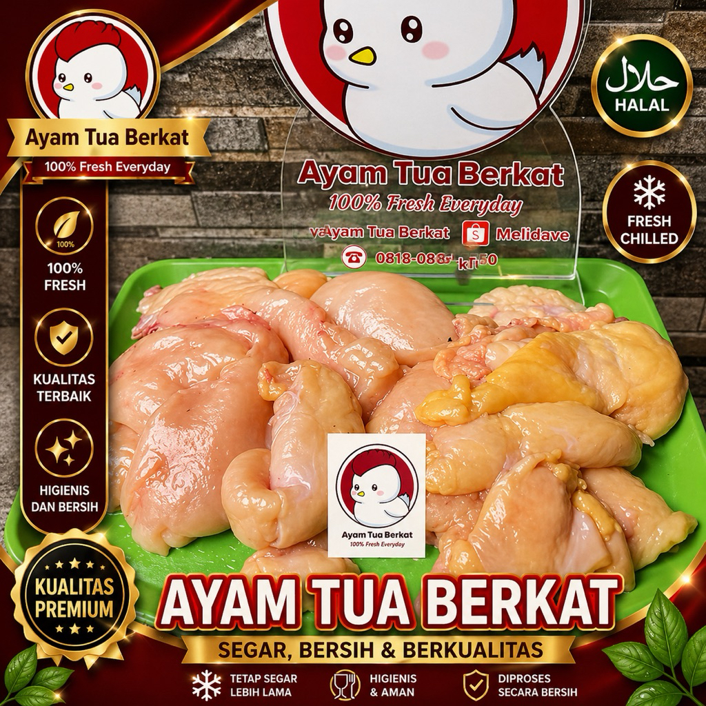 Frozen Minyak ayam tua peren lemak ayam lemak kuning super