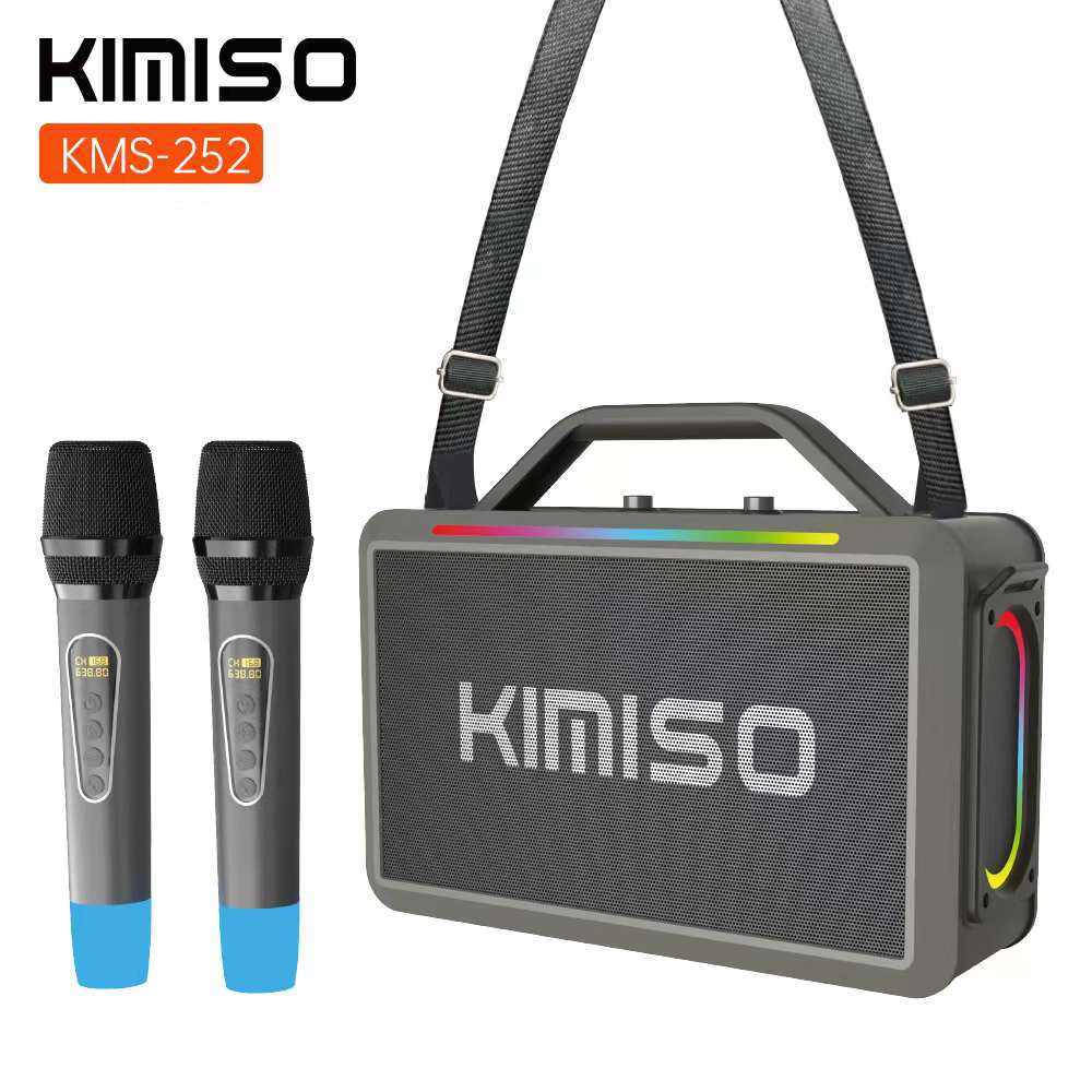 Speaker Bluetooth KIMISO KMS-252 With Dual MIC / Speaker Karaoke SuperBass KIMISO