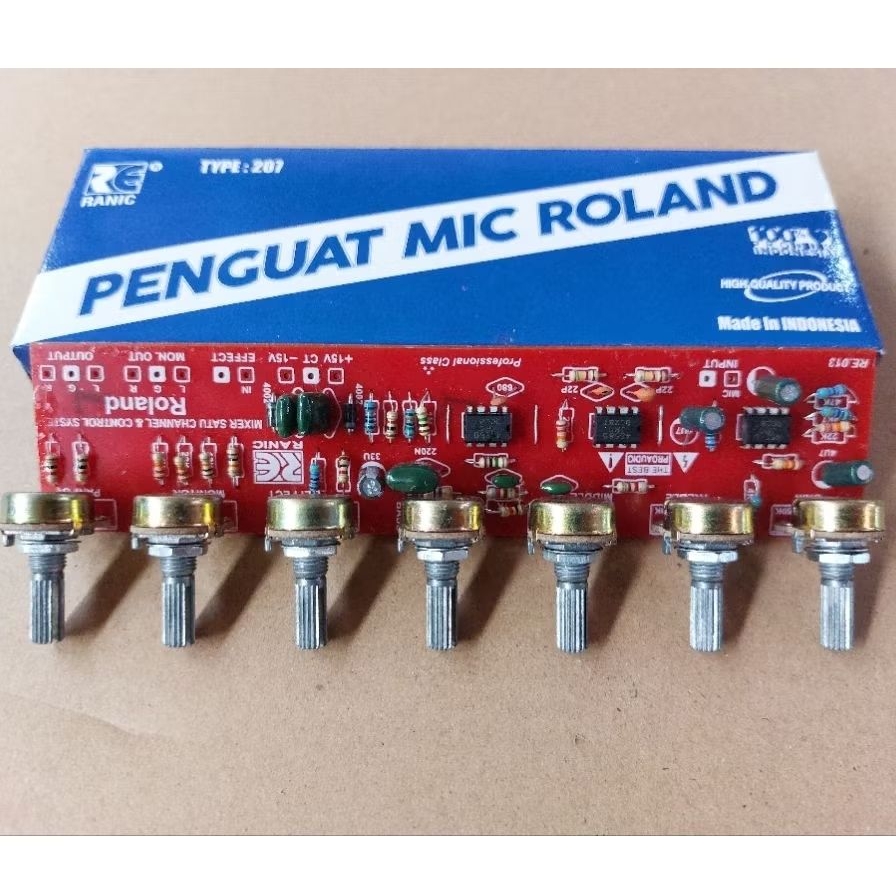 Kit Penguat Mic Mixer Roland 207