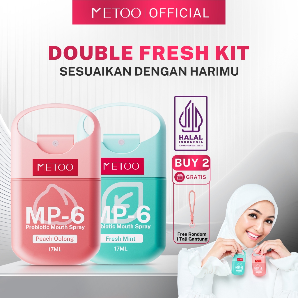 [Double Fresh Kit] METOO MP-6 Probiotic Mouth Spray / Long-lasting fragrance/ menyegarkan nafas/ men