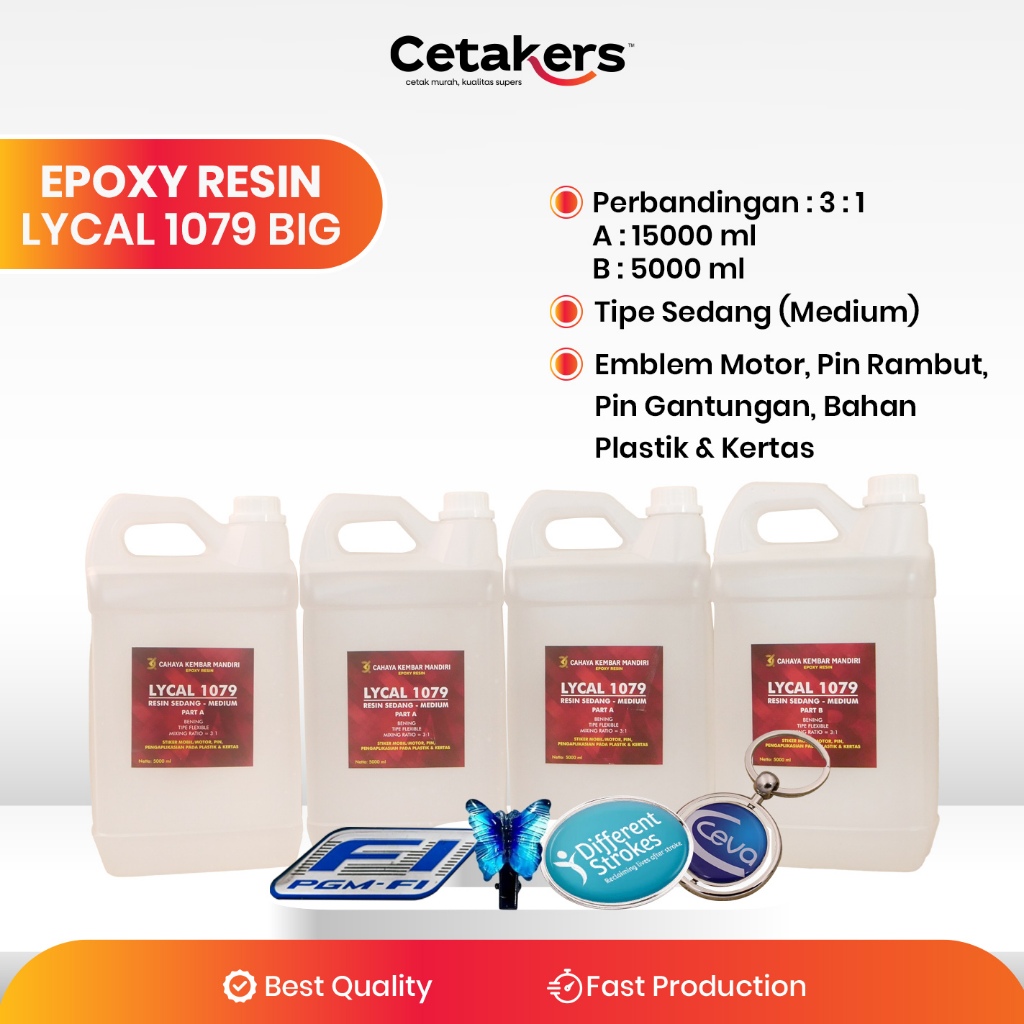 Epoxy Resin Bening LYCAL 1079 20 kg 3 : 1 - ART Resin - Hasil Bening dan Keras